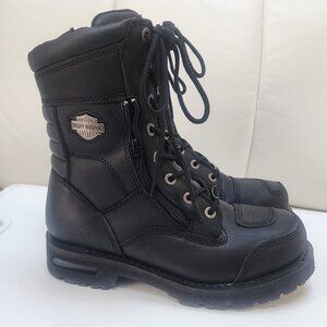 HARLEY-DAVIDSON Men's Riddick Motorcycle Boots LIKE NEW - Size 8.5m